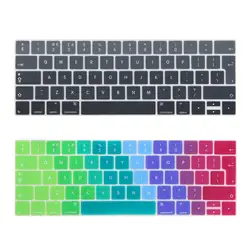 Английский евро Введите клавиатуры Обложка для 2016-2018 Macbook Pro 13 15 дюймов с Touch Bar новая модель A1706 a1707