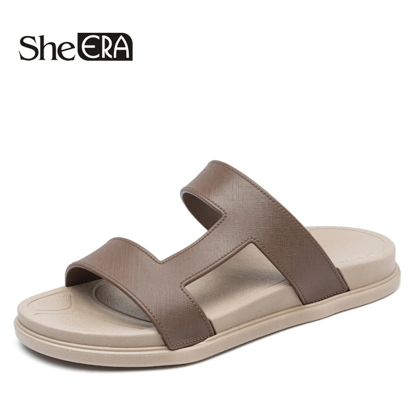 

2018 Summer Men Slides Slippers Men Shoes Casual Flip Flops Outside Fashion Men Sandals Beach Male Soft High Quality Shoes