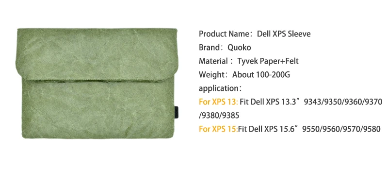 Винтажная сумка-чехол для ноутбука в старом стиле, чехол для ноутбука из волокна Tyvek для Dell XPS 13 15