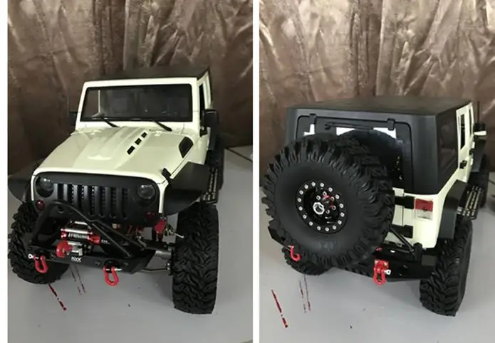 

1/10 RTR RC Rock crawler Wrangler JK JEEP TRUCK Compatible AXIAL SCX10 RCW4D D90 AX90046 90047 90022 90027 hRAXXAS TRX4 D110