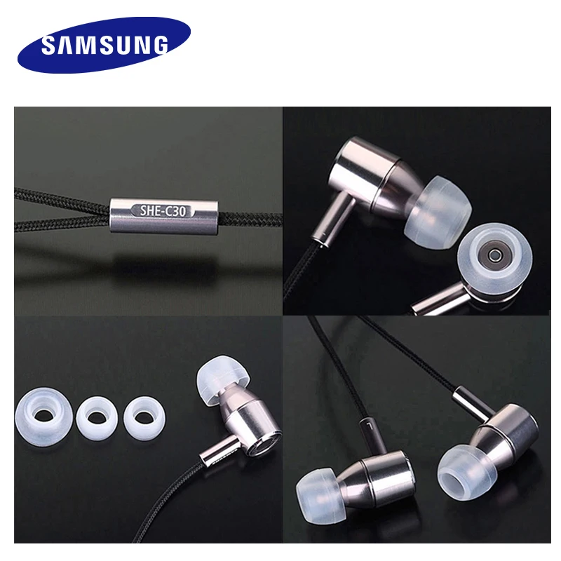

SAMSUNG SHE-C30 Sport Earphone In-Ear Stereo for Samsung Galaxy S6 S7 etc Smartphones Wired Support smartphone Genuine Original