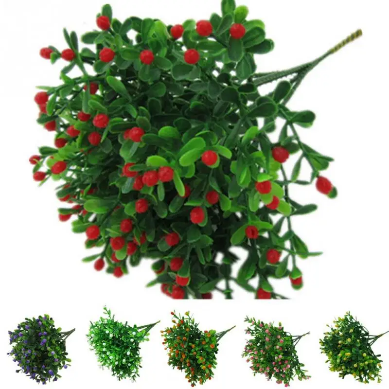 

6Pcs/lot Artificial Flower DIY Potted Plants Garden Party Decor Flower Simulation Decoration Flowers #0304