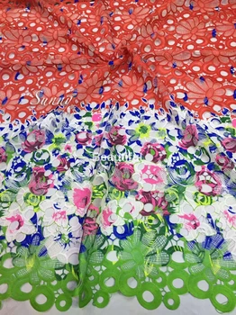 

Free Shipping! dress printed lace Embroidery African Cord Laces Swiss Guipure Lace Fabric For Nigerian Wedding Dresses