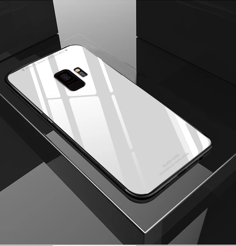 For-Samsung-Galaxy-A7-2018-Case-Luxury-Slim-Fit-Glossy-Tempered-Glass-Silicone-Frame-Hard-Cover(27)