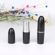 1000 шт пустая губная помада в виде пули черного цвета, пустая губная помада в виде пули чехол, DIY Пуля Форма губная помада контейнер