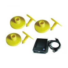 100 шт животное свинья Ушная бирка животное RFID электронная Ушная бирка с EM4100 125 кГц+ 1 считыватель(USB порт