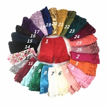 26 цветов шорты для новорожденных девочек бутик глазурью хлопковые шорты с оборками для девочек