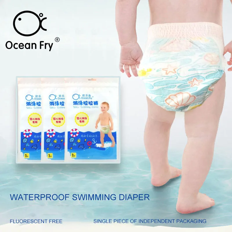 3pcsBabyWaterproofDiapersNewbornBabyDisposableSwimmingPants