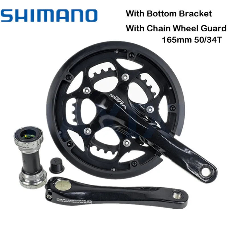 SHIMANO SORA FC-3550 зуб пластина два шоссейного велосипеда полый один зуб пластина 18 скоростей 50-34 т и BB 170 мм/165 мм