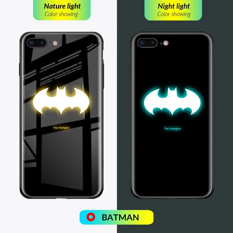 Luminous-Luxury-Phone-Case-for-iPhone-X-8-7-6-6s-plus-Case-Marvel-Batman-Hard (6)-2
