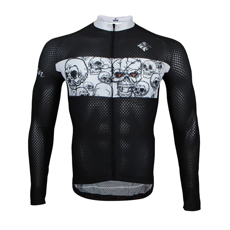 Geeklion long Ropa Ciclismo Autumn 100% Polyester Cycling Jerseys Mtb Bicycle Men's Clothing Outdoor Sport Wear | Спорт и