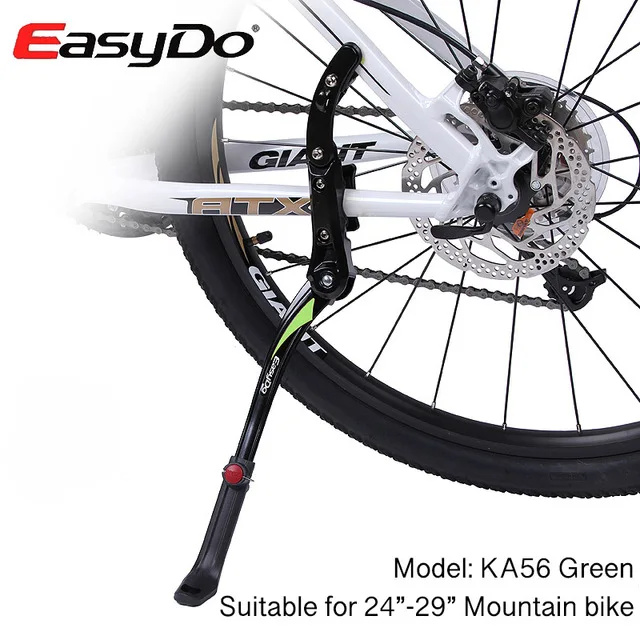 EasyDo 2"-29" MTB велосипедная подножка, парковочные стойки для горного велосипеда, Подножка для шоссейного велосипеда, боковая подставка, регулируемая 34-41 см - Цвет: KA56-Green