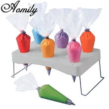 Aomily пластиковый держатель для декорирования мешков, декораторы для торта, десерта, подставка, белый десертный дисплей, подставка, вечерние украшения, инструмент для торта