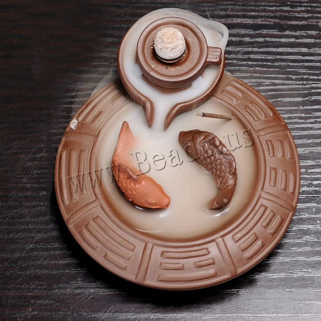 Creative Home Decor Backflow Incense Burner Creative Smoke Waterfall Fish Incense Holder Censer Use In Home Office Teahouse