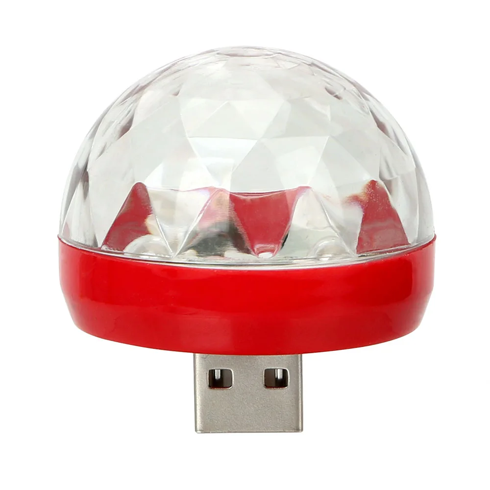 YOSOLO UFO Форма Красочный волшебный шар USB светодиодный светильник для сцены Mini USB светодиодный вечерние светильник s интерьерное декоративное украшение - Название цвета: Oval Red