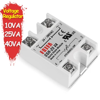 

Single Phase Solid State Relay SSR-10 VA 25VA 40VA Volt Shift Voltage Regulator Module Power Regulator Fully Isolated Resistance