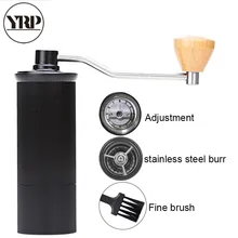 YRP Mini Aluminum Alloy Manual Coffee Grinder Stainless Steel Burr Grinding Conical Bean Miller Coffee Mill temperi Bearing цена YRP Mini Aluminum Alloy Manual Coffee Grinder Stainless Steel Burr Grinding Conical Bean Miller Coffee Mill temperi Bearing цены онлайн
