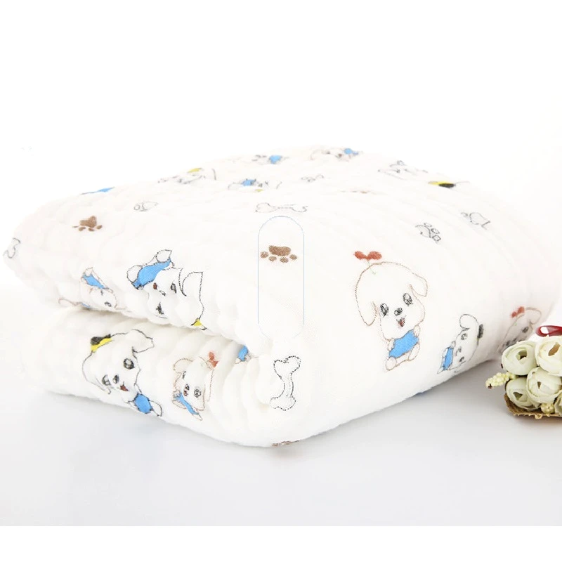 6 Слои зимние детские муслиновые одеяла для пеленания хлопок Пеленальное Одеяло Обёрточная бумага для новорожденных с рисунком цветочный принт ванное Полотенца - Цвет: color 1