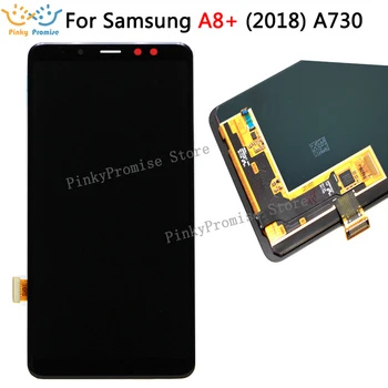 

NEW Super AMOLED LCD For SAMSUNG A730 LCDs Display for Samsung A8 plus 2018 A730F LCD Screen Touch Digitizer Assembly