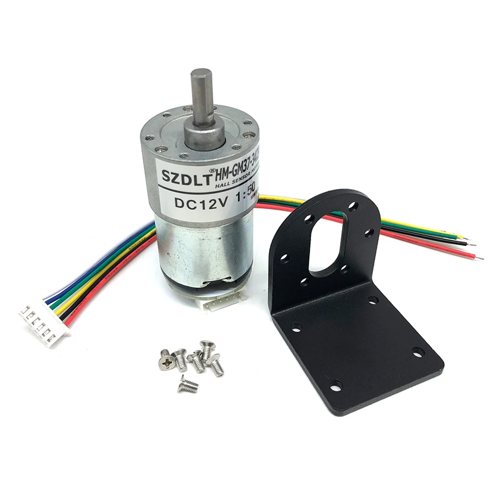 12V GM37 3429Big мощный двигатель зал S все металлические шестерни двигателя и скорость