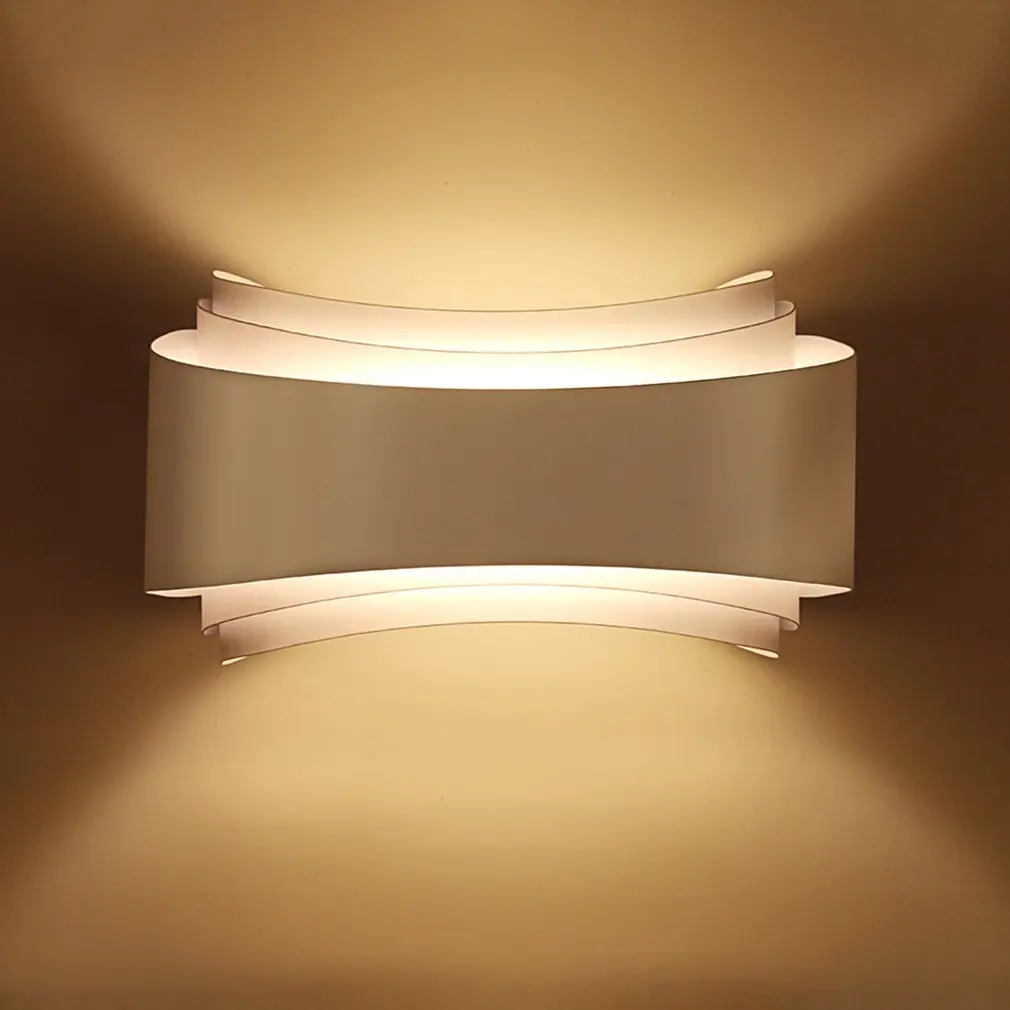 

ICOCO Modern Minimalism Led Wall Lights Hotel Living Room Aisle Bedside Wall Lamps Unique Design Long Lifespan Lighting Fixtures
