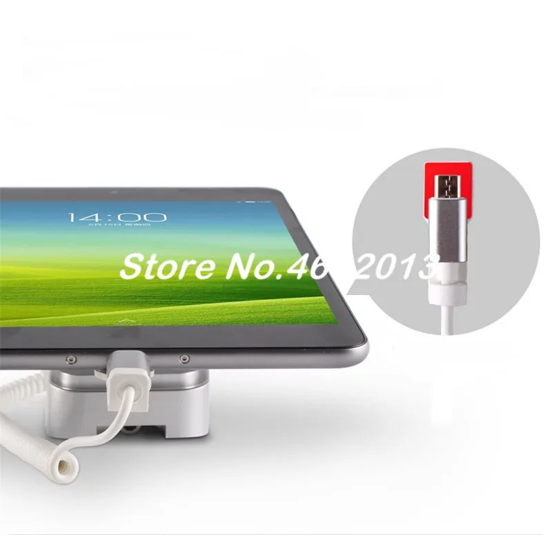 10 шт/лот планшет Противоугонный экран IPad подставка Apple мобильный телефон опыт зарядки дисплей замок компьютерная подставка с сигнализацией