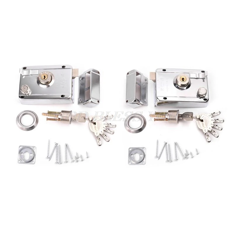 

Exterior Door Lock Kit Security Anti-theft Locks With Multiple Insurance