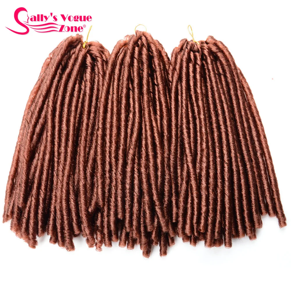 24 Roots Faux LocsCrochet Hair 18 Crochet Faux Lock Dreadlock Crochet Braids hair Extensions Synthetic Braiding hair Soft lock (110)_