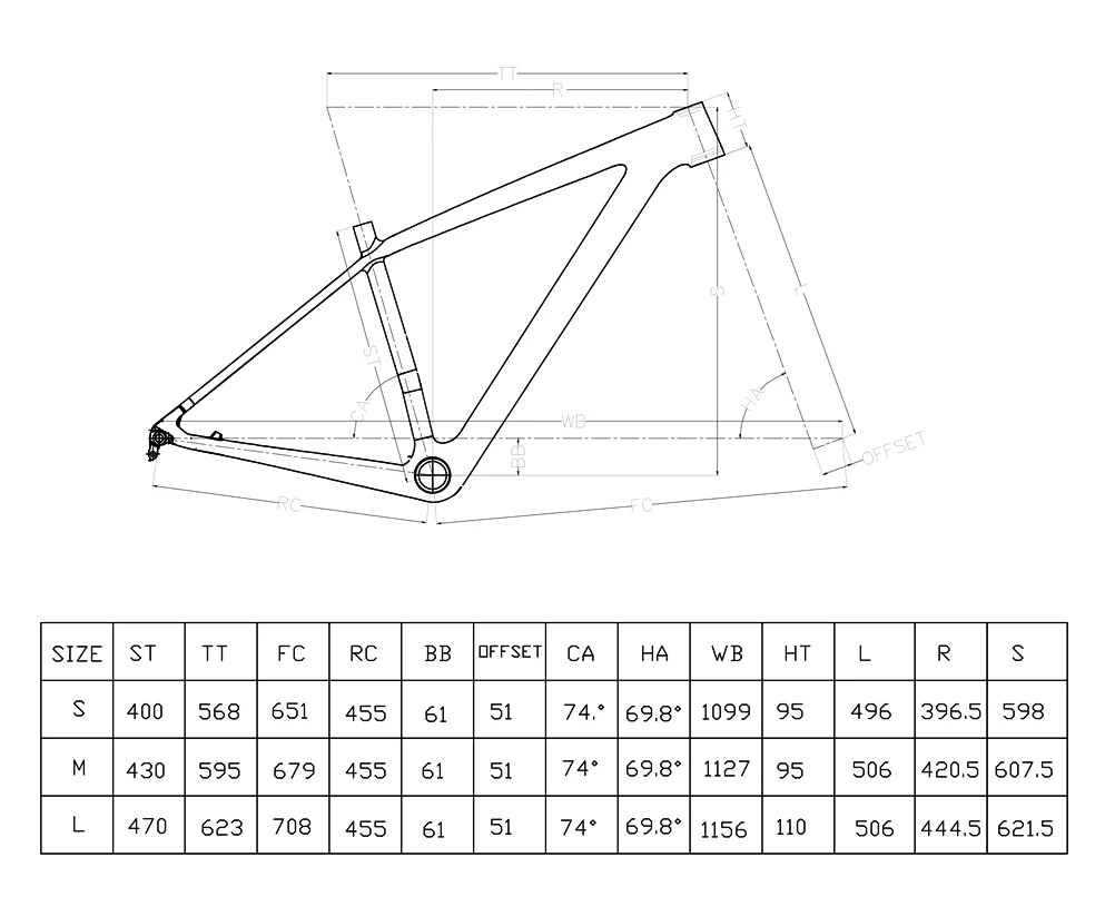 Discount 29er Full carbon fiber mountain bike frame carbon MTB bicycle frame orange frameset BSA Disc brake frames orange S M L 19