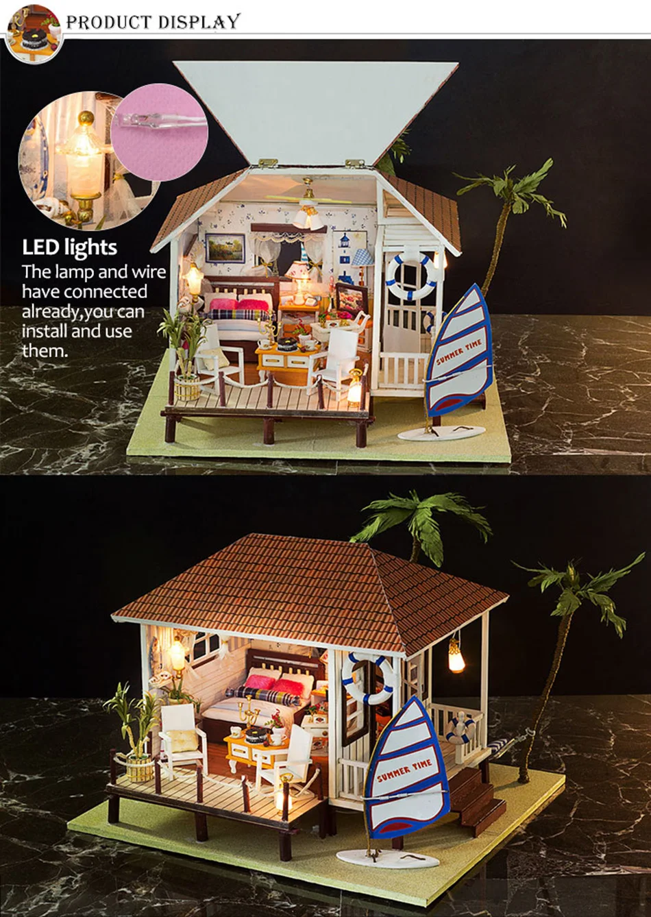miniature beach house kit