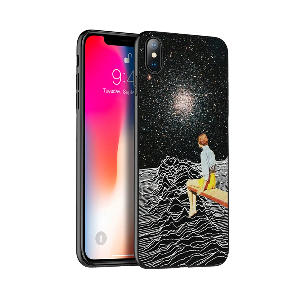 Черный ТПУ чехол для iphone 5 6 6s 7 8 plus x 10 силиконовый XR XS 11 pro MAX joy division|Бамперы| |