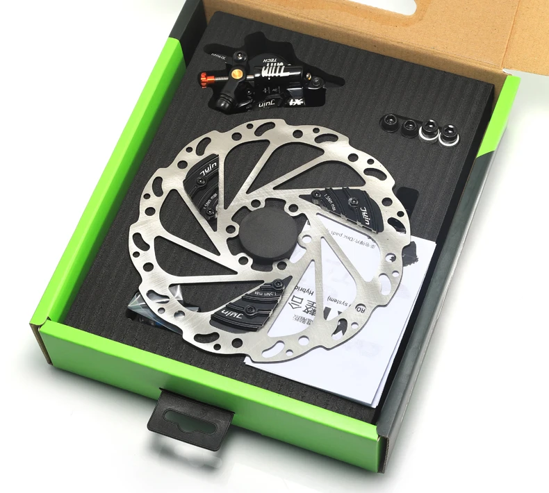 Juin Tech X1 гидравлический кабель тяните дисковый тормозной суппорт 160 мм ребра охлаждения для велокросса СХ дорога MTB Тайвань