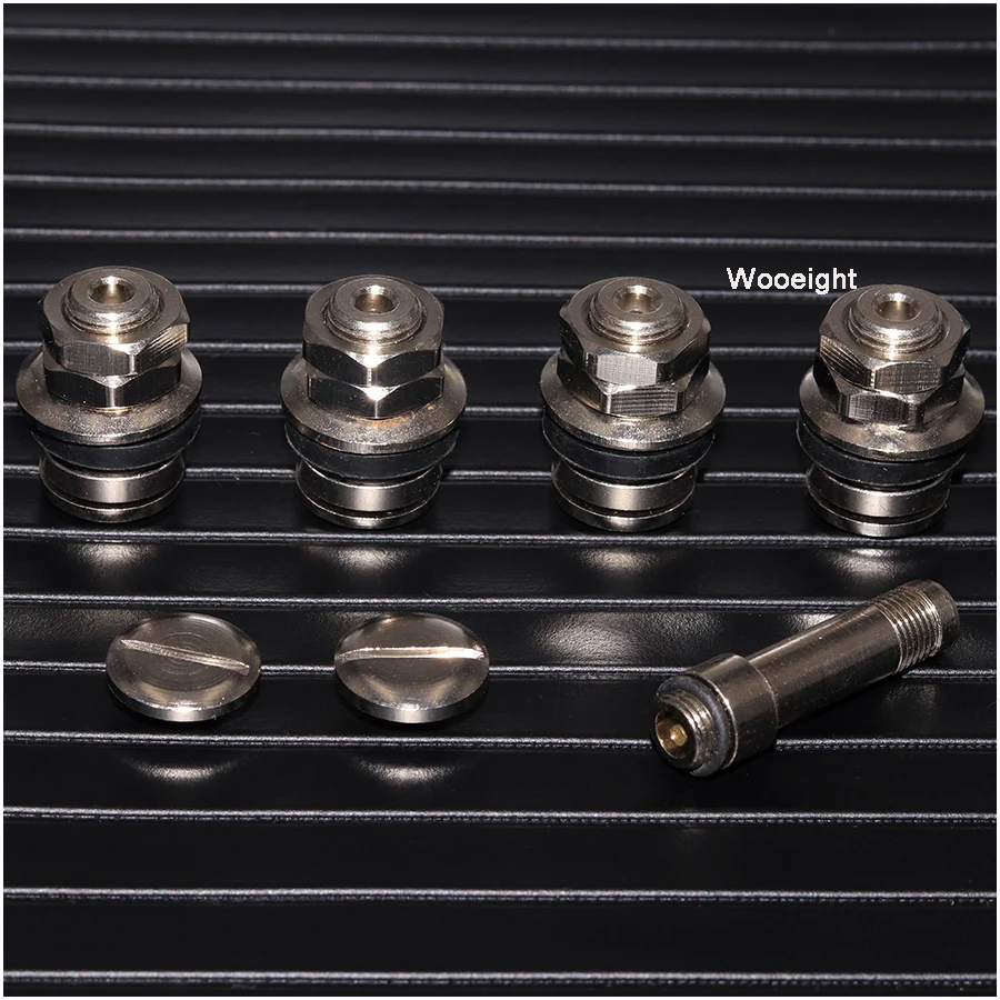 Wooeight 4PcsSet Car Universal Truck Stealth Flush Mount Wheel Tyre Tire Hidden Wheel Tire Valve Stems Tube Cap For VW Audi (3)