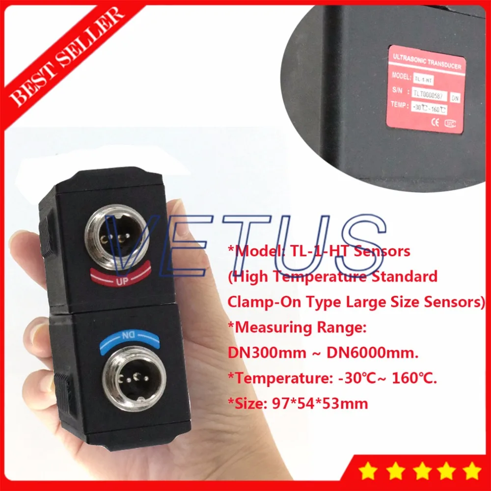 

Large TL-1-HT DN300-6000mm High Temp Ultrasonic Flow Meter Transducer Sensor Apply to TUF2000H TUF2000P TUC-2000E Flowmeter