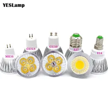 Led Bulb Spotlight MR16 GU10 E27 E14 SpotLight Lamp 2835 SMD Lampada GU5.3 220V 110V 12V 3W COB bulb 9W 12W 15W For Home Decor