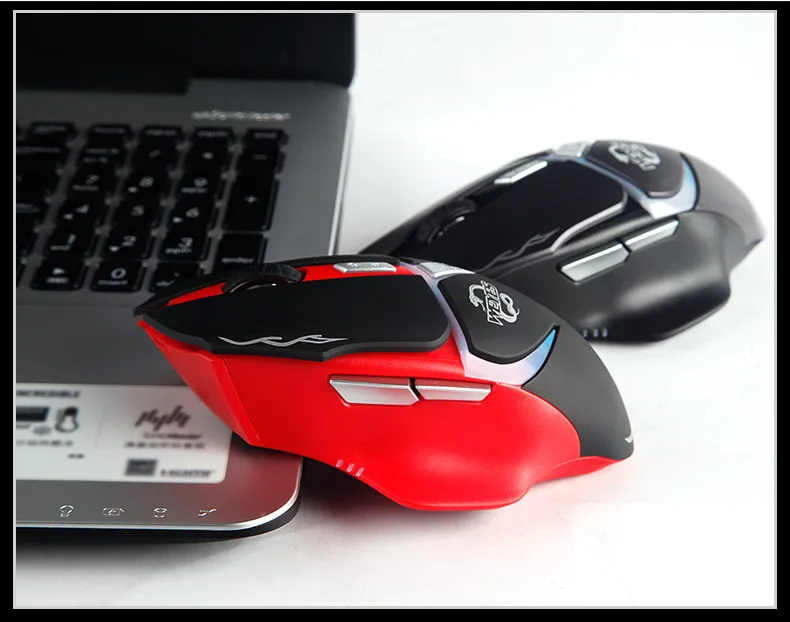 WEYES Лидер продаж 5500 dpi 7 кнопок беспроводной светодиодный оптический USB компьютерные игровые мыши для Pro Gamer мышь