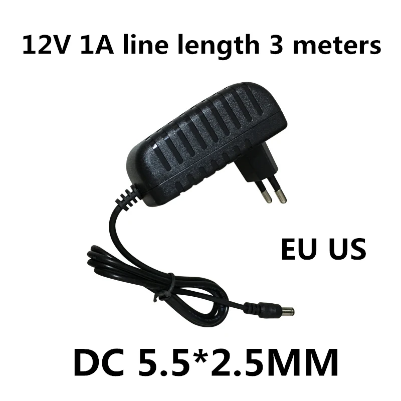 3 м кабель линия AC 100-240 В DC 12 1A мА AC/DC адаптер в вольт зарядное устройство источник