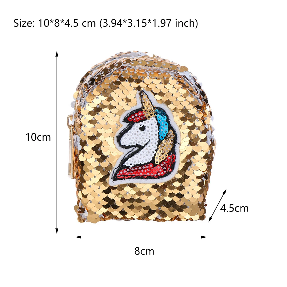 Единорог дизайн брелок с блестками женские сумки для денег украшение девушек