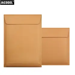 Jacodel из натуральной кожи Laptop Sleeve сумка для Macbook Air 11 12 13 Pro 13 15 портативный Тетрадь Чехол кожаный сообщение сумка