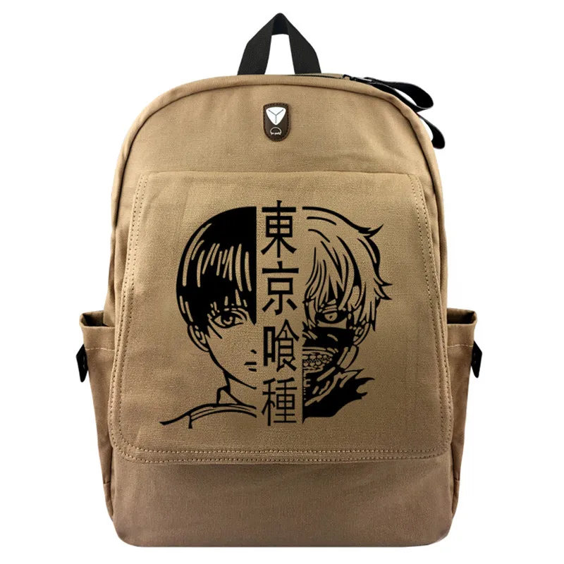 Tokyo Ghoul Kaneki Ken Anime Canvas Backpack Laptop Bag School Bag