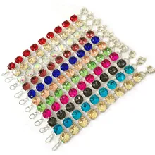 Ювелирные изделия из серебра 9 точка браслет модные большие ювелирные изделия из стекла и камня для женщин