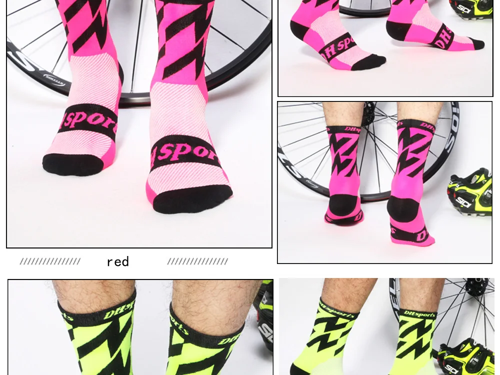 Новинка, настоящие спортивные элитные велосипедные носки Dh, дышащие носки для отдыха и тренировок, носки для велосипедных клубов для мужчин