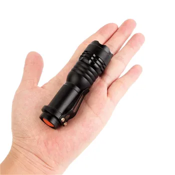 

Aluminum Waterproof Pocket Clip Mini CREE XPE LED Flashlight 3 Mode Adjustable Zoom LED Torch Lamp