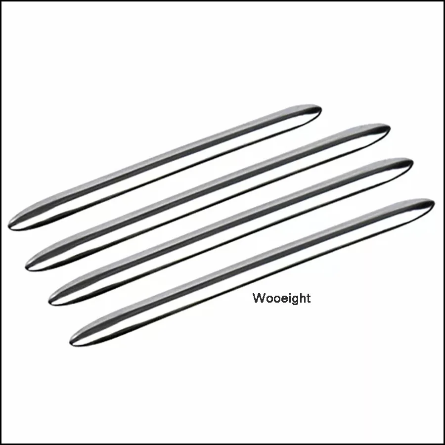 Wooeight 4Pcs Stainless Steel Exterior Door Handle Molding Trim Car Styling Strip For BMW 5 Series F10 F18 F11 2011-2017 (7)