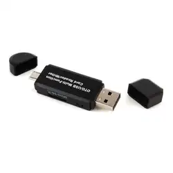 Портативный высокоскоростной Micro USB SD TF OTG кардридер для мобильного телефона ноутбука