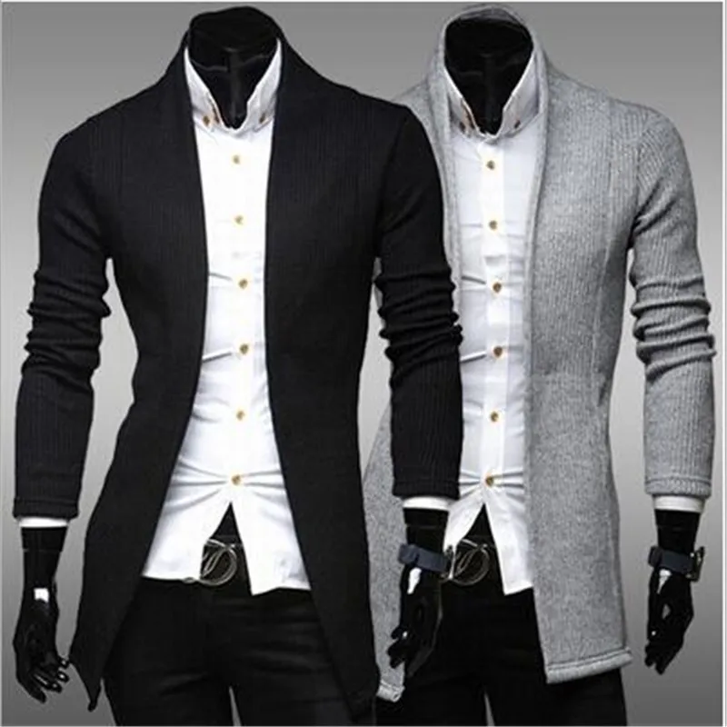 Milanqiba бренд 2018 классический Для мужчин свитер Простой стиль Slim Fit мужской