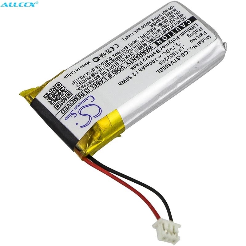 Cameron Sino 700mAh Аккумулятор LFT952245 для передатчика Stageclix Jack V3, передатчика Jack V4