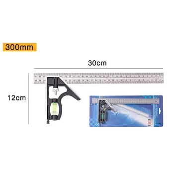 

30cm Corner Ruler Angle Ruler Adjustable Multi-functional Woodworking Gauges Tool Construction Measuring Tools