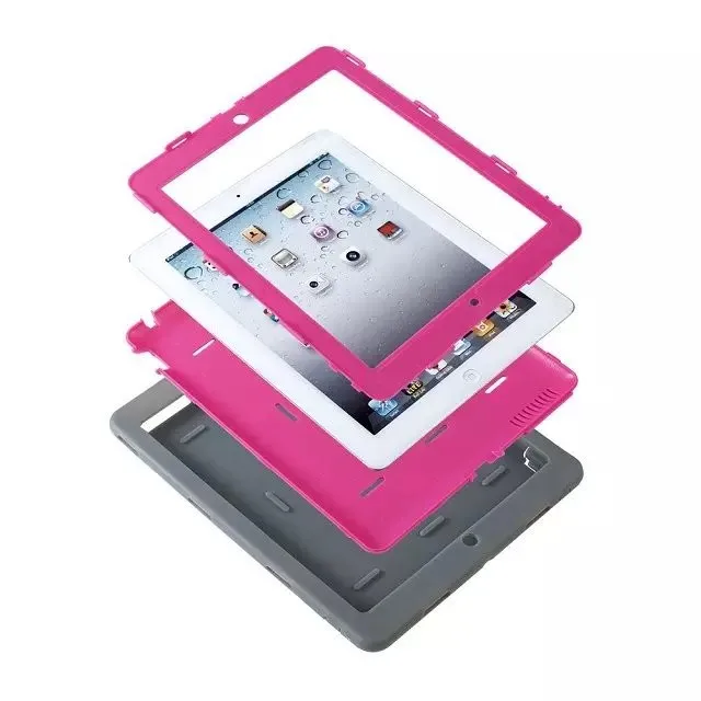 Для Apple iPad 2 iPad 3 iPad 4 Чехол Amor чехол сверхпрочный Силиконовый противоударный защитный чехол для iPad2 3 4 защитная пленка для экрана