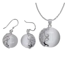 Опал серебряные ювелирные изделия Sets100% Настоящее серебро 925 пробы ювелирные изделия с белый опал